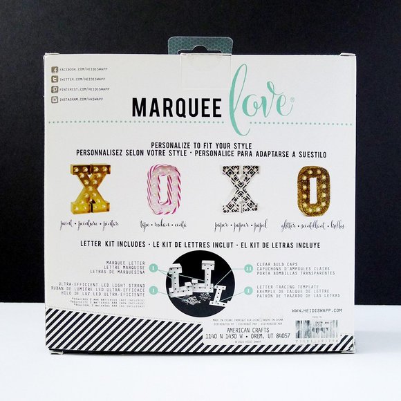 NEW LOT 2 HEIDI SWAPP HASHTAG # & STAR Light Up MARQUEE DIY Customizable Kits - Picture 2 of 3